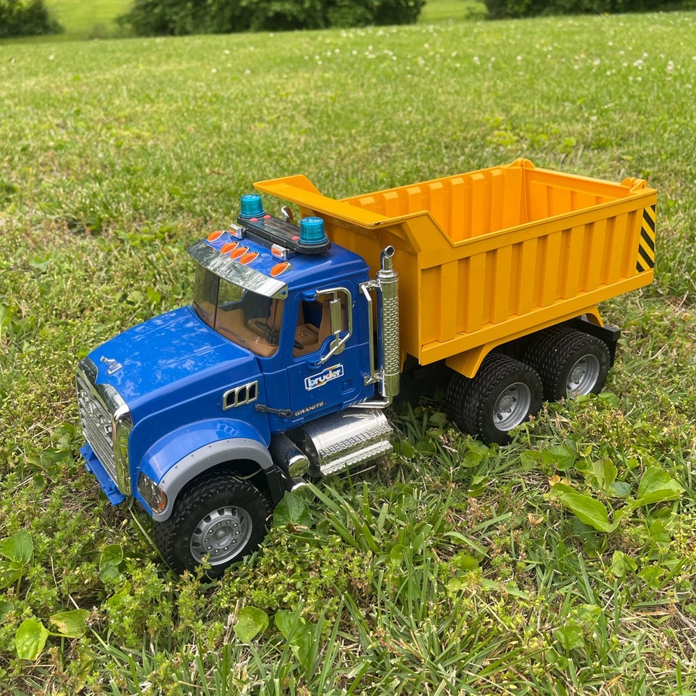 BRUDER MACK Dump Truck Toy with lights